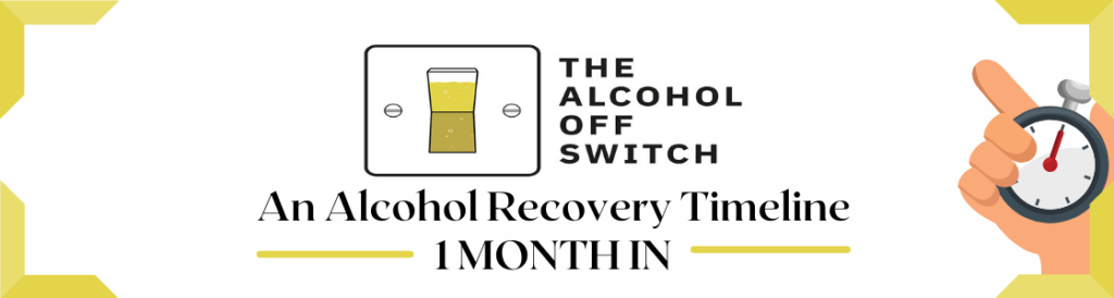 one month without alcohol recovery timeline