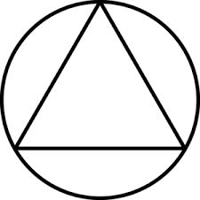 The Sobriety Triangle is a well-known sober symbol. 